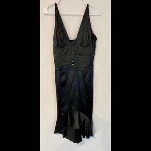 Marciano black silk cocktail dress size small